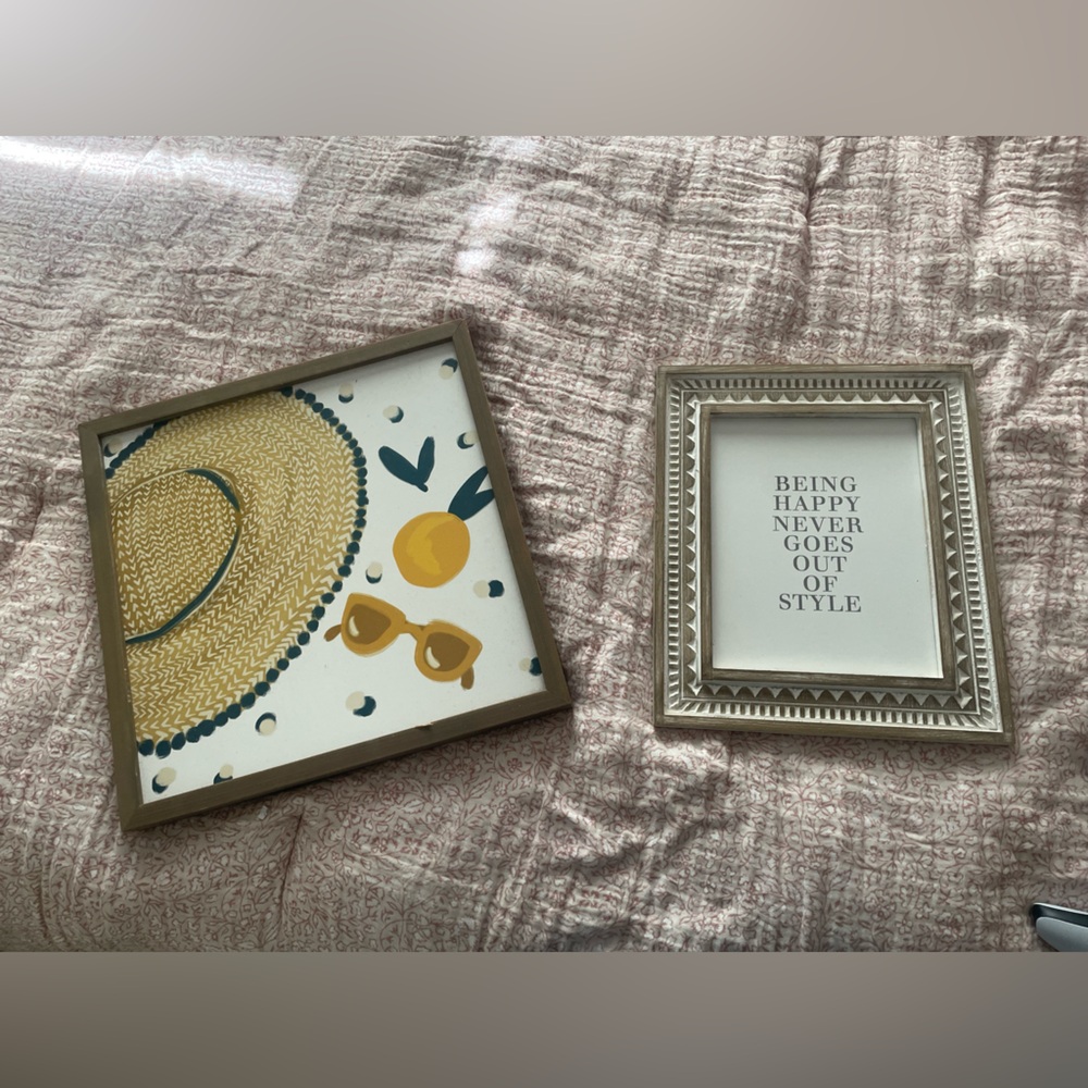Hobby Lobby Art Set with Yellow and Blue Accents